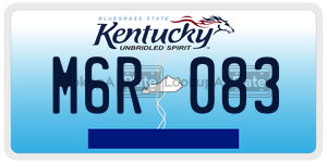M6R083  license plate in KY
