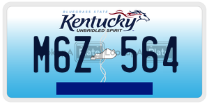M6Z564  license plate in KY