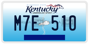 M7E510  license plate in KY