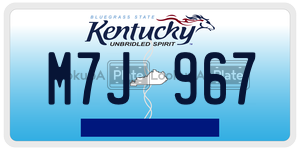 M7J967  license plate in KY