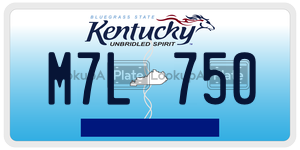 M7L750  license plate in KY
