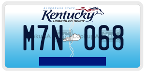M7N068  license plate in KY