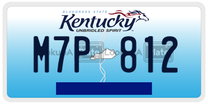 M7P812  license plate in KY