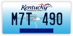 M7T490  license plate in KY