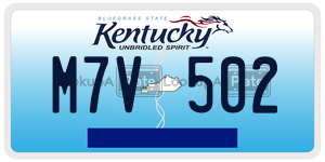 M7V502  license plate in KY