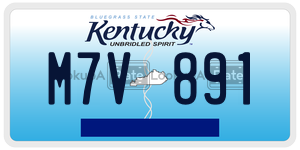 M7V891  license plate in KY