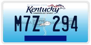 M7Z294 license plate in Kentucky