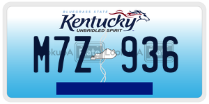 M7Z936  license plate in KY