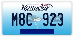 M8C923  license plate in KY