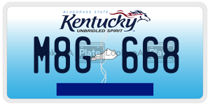 M8G668  license plate in KY