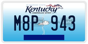 M8P943  license plate in KY