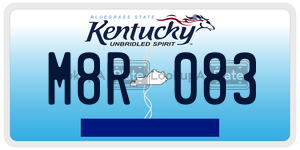M8R083  license plate in KY