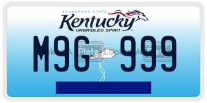 M9G999  license plate in KY