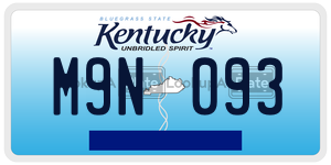 M9N093  license plate in KY