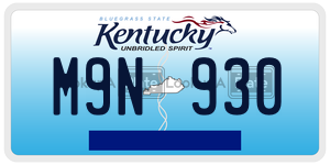 M9N930  license plate in KY