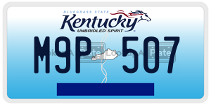 M9P507  license plate in KY