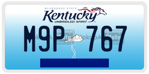 M9P767  license plate in KY