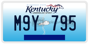 M9Y795  license plate in KY
