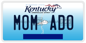 MOMADO license plate in Kentucky