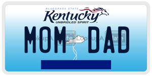 MOMDAD  license plate in KY