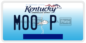 MOOP  license plate in KY