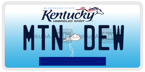 MTNDEW  license plate in KY