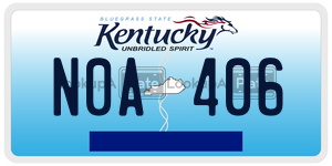 N0A406  license plate in KY