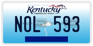 N0L593  license plate in KY