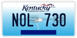 N0L730  license plate in KY