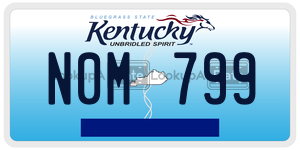 N0M799  license plate in KY
