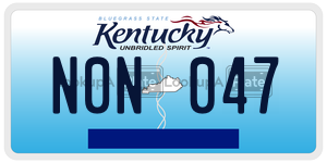 N0N047  license plate in KY