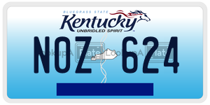 N0Z624  license plate in KY