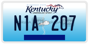 N1A207 license plate in Kentucky