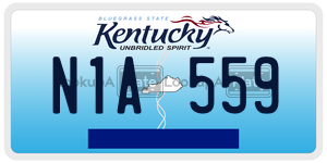 N1A559  license plate in KY