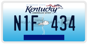 N1F434  license plate in KY
