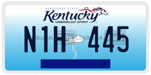 N1H445  license plate in KY