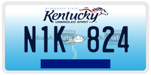 N1K824  license plate in KY