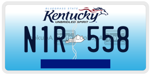 N1R558  license plate in KY