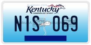 N1S069 license plate in Kentucky