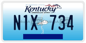 N1X734  license plate in KY