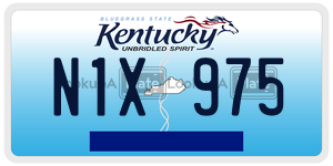 N1X975  license plate in KY