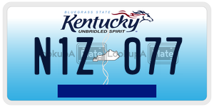 N1Z077  license plate in KY