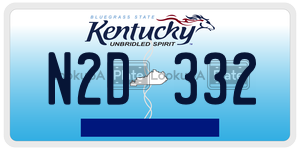 N2D332  license plate in KY