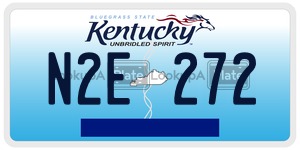 N2E272  license plate in KY