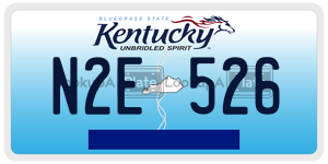 N2E526  license plate in KY