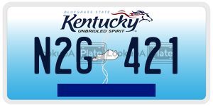 N2G421  license plate in KY