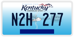 N2H277  license plate in KY