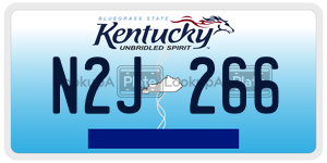 N2J266  license plate in KY