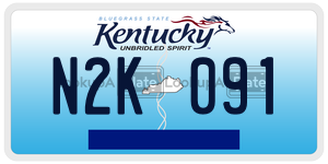 N2K091  license plate in KY