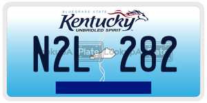 N2L282  license plate in KY
